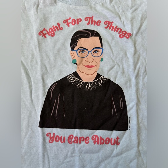 Rebel Girls RBG Light Blue T-Shirt - Picture 2 of 4